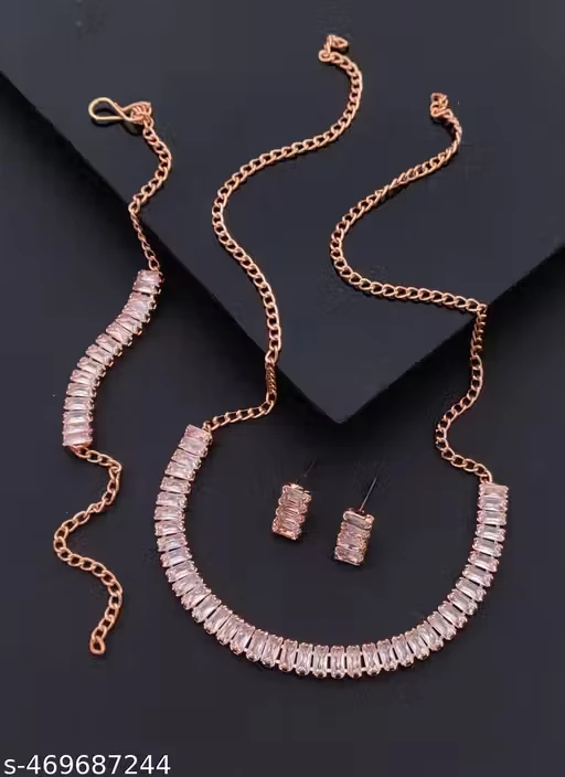 American Diamond Jewellery Set