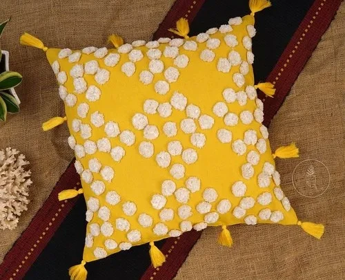 Cotton Hand Tufted Cushion  Pack of 1