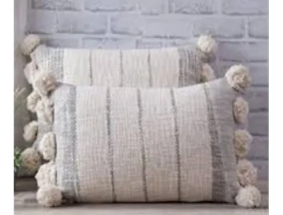 Multicolor Jute Cotton Cushion Cover Pack of 1