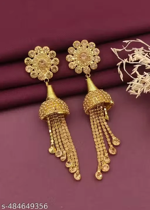 📝 ✨ Ladies Imitation Jhumka Earrings ✨