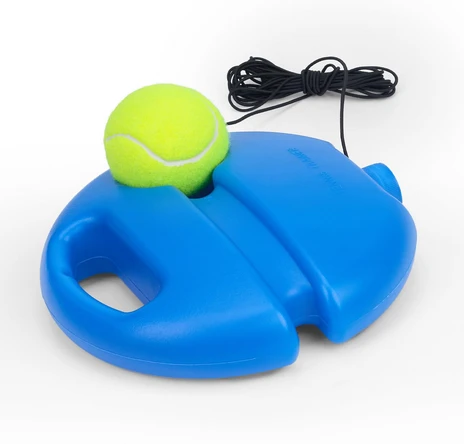 Tennis Trainer Rebound Ball Set Solo Training Rebound Ball Cricket Self Practice with String Self Training Equipment for Kids & Adult Re-Bound Balls Trainer for Indoor & Outdoor Play - Blue