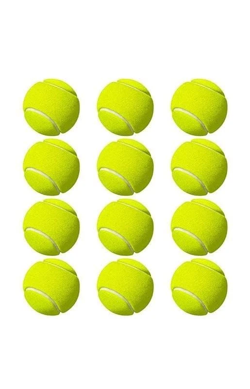 Green Cricket Tennis Ball Pack of 12 | Lightweight Training Cricket Tennis Balls for Adults, Kids, Professionals | Perfect for School & Daily Practice (Green, Pack of 12)