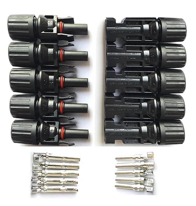 Solar MC-4 Solar Connector for Solar Panel Connection (Pack of 5)