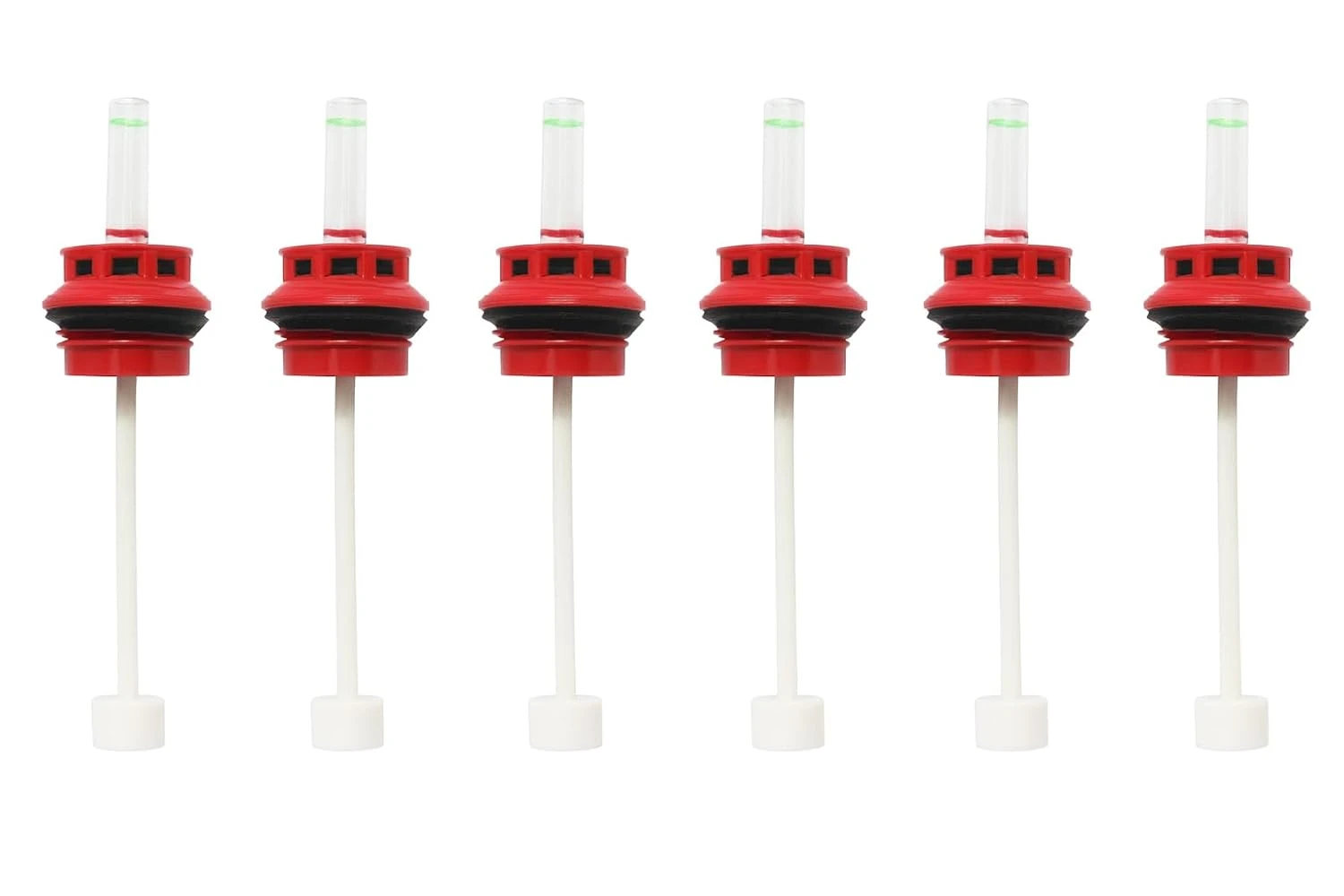 inverter and solar battery water level indicator for TALL TUBULAR BATTERY cap set- 6 pieces RED (3cm)