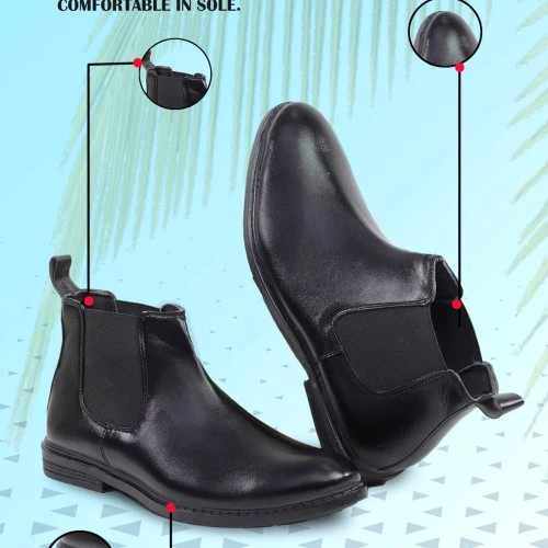 Stylish Leather Chelsea Boots