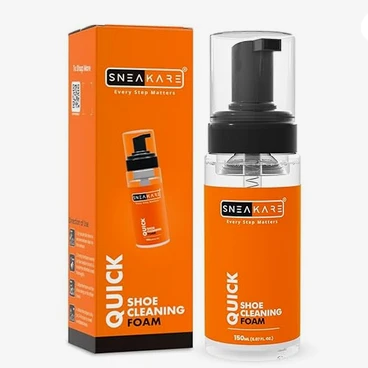 Quick Shoe Foam Cleaner | Contains 150ml Foam Shoe Cleaner | Sneaker Cleaning Kit | Suitable for Sneakers, Nubuck, Leather, Suede & Sport Shoes