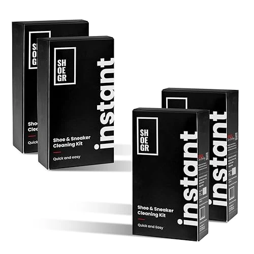 Instant Shoe Cleaning Kit | 150ml Shoe Cleaning Foam & 1 All-Purpose Brush, White Shoe Cleaning Kit, Shoe Cleaner Kit For Sneakers, Sports, Suede, Rubber | Shoe Cleaner Foam Spray
