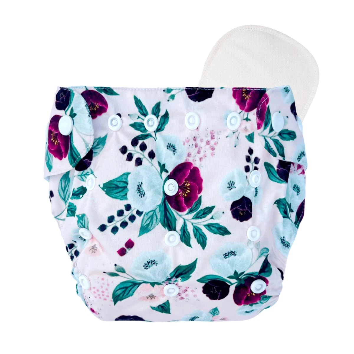 Leakage-Proof Reusable Cloth Diaper with Ultra-Absorbent 8-Layer Pad | Swim Diaper | Soft & Rash-Free Fabric Nappies | Adjustable for Babies & Kids 3M-3Y | Washable 300+ Times (Multi-Colour 1)