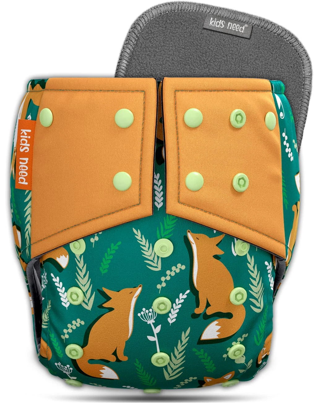 Reusable Cloth Diaper with Fox Print