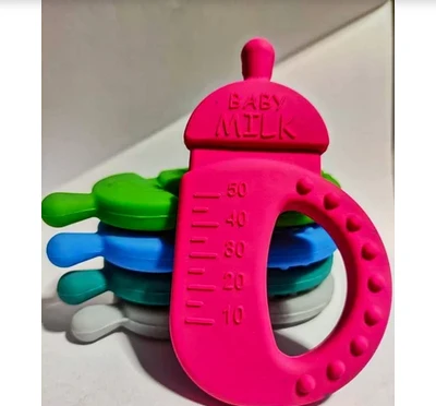 Multicolor Baby Milk Silicone Teether