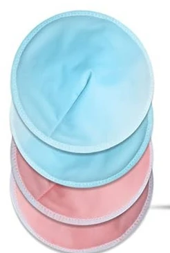 Nursing Breastfeeding Reusable 04 Pcs Breast Pad, Super Soft, Washable Feeding Pads, Milk Absorb Nursing Breast Pads, Absorbent Pads for Mothers,Multicolor