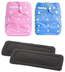 cloth diapers for babies | baby cloth diapers | washable, reusable diaper for new born baby, 0 to 3 years | Pack of 2