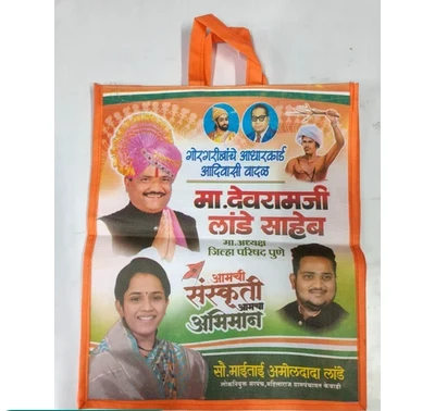 10inch Printed Non Woven Promotional Box Bag Pack of 10