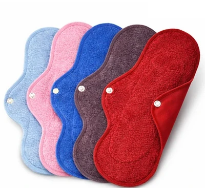 Reusable Cotton Cloth Sanitary Pads- Pack of 5