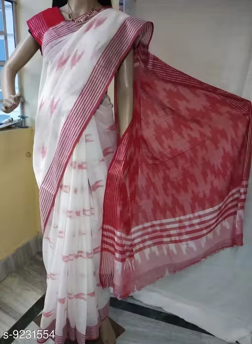 Beautiful Saree With Contrast Blouse