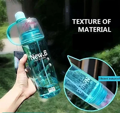 Water Bottle Spray Water Bottle, 600 ml Pack of 1