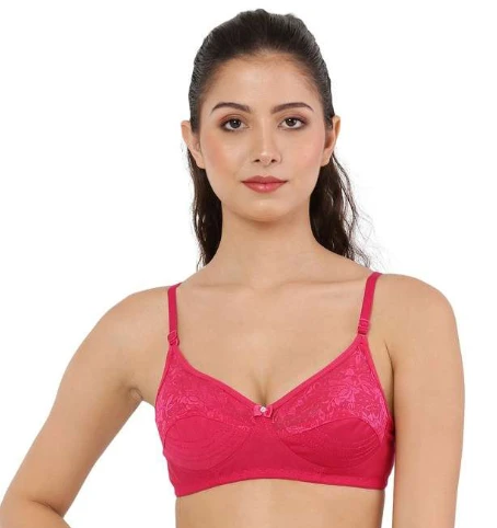 Ishika Encircled Side Support Shaper, Non Padded, Wirefree, High Coverage, Women's Cotton Everyday Bra Size 32B