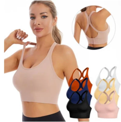 Medium Impact, Side Panel Shaping Racer Back Women's Cotton Sports Bra - Padding with Removable Cups, Wirefree, High Coverage Size-Medium