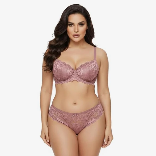 Women's Floral Lace Lingerie Set | Bra and Panty Set | Lace Teddy Strap Babydoll Bodysuit Bra Panty Lingerie | Bikini Lingerie Babydoll Set for Honeymoon Couple Special Wedding Night Size Medium