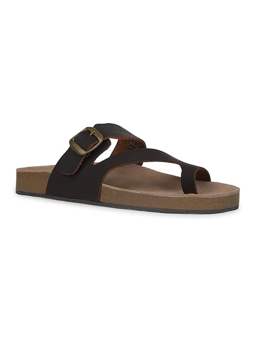 Men Casual Thong Slipper - Dark Brown Size 8