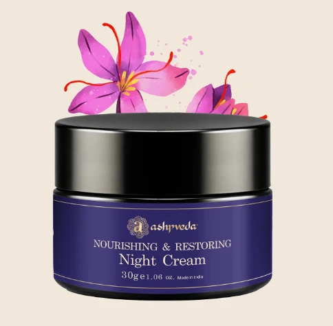 ASHPVEDA Nourishing & Restoring Night Cream ✦ Deep night nourishment ✦ Enhances radiance ✦ Rich yet fast-absorbing ✦ Suits most skin types
