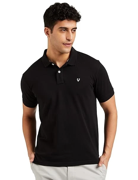 Men’s Polo T‑Shirt | Comfortable Rich Cotton Blend, Band Collar, Regular Fit | Stylish & Premium All Day Wear