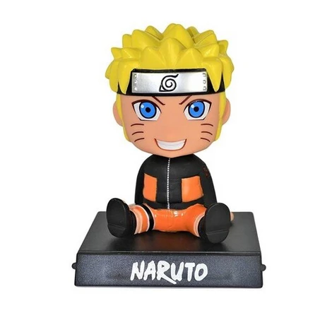 Naruto Bobble-head Action Figure - 10x5x15 Cm, Multicolour Pvc Design For Car Dashboard & Home Decor