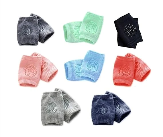 Knee Pads for Crawling Babies, Anti Slip Elbow & Knee Guard for Toddler/Infant Upto 2 Years Age-Soft Fabric & Comfortable-Set of 5