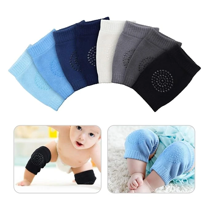 Unisex Baby Crawling Anti-Slip Knee Pads Toddler Knee Protectors Learn to Crawl Socks Leg Warmers 8 Pairs