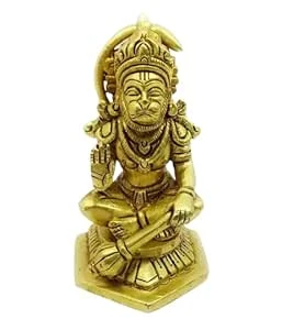Metals | Artware Brass | Bajrang Wali Hanuman | Sitting with Gadda |